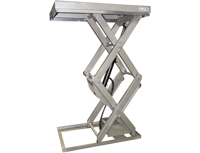 Table élévatrice double ciseaux inox 1000 kg