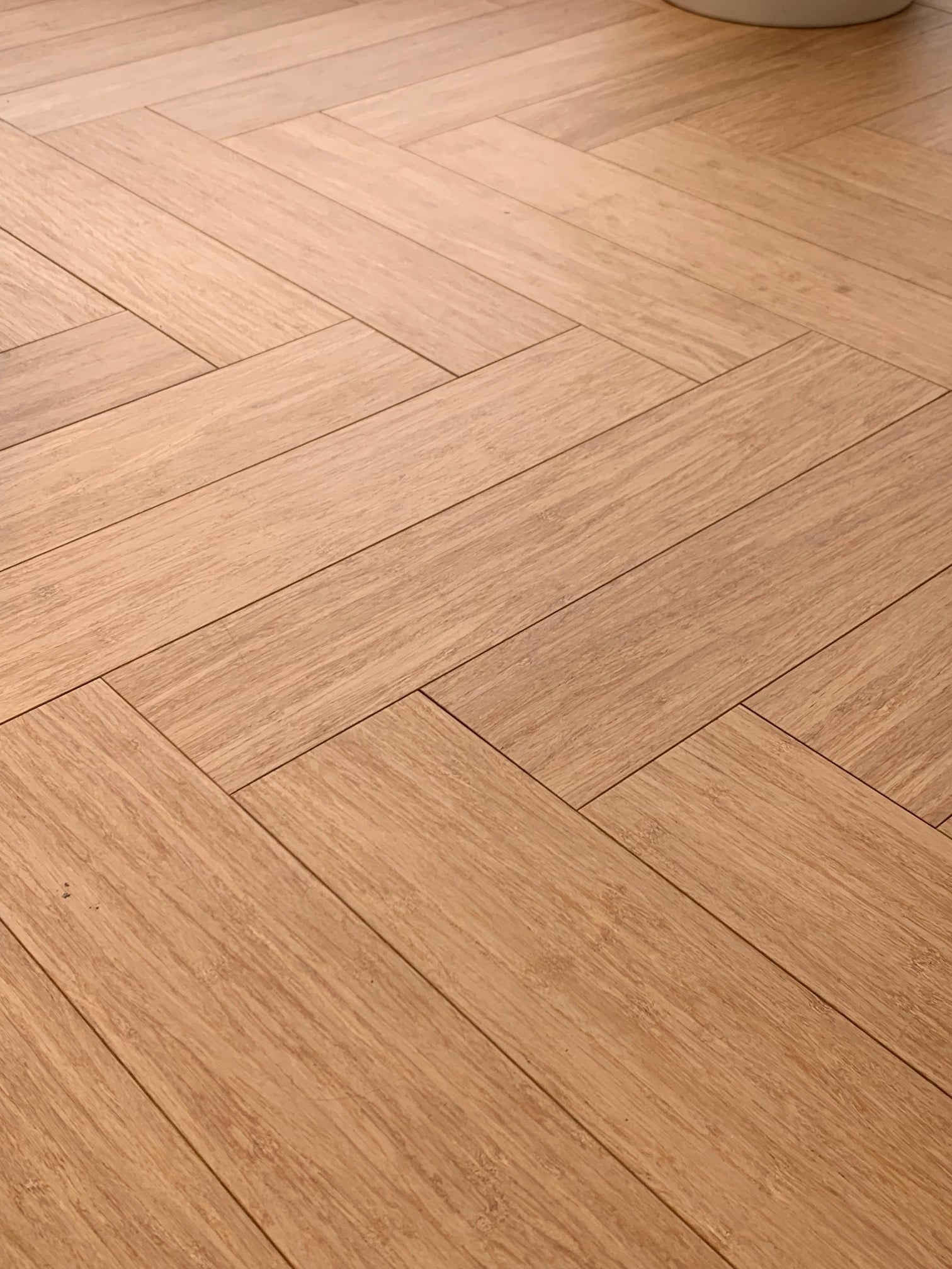 Parquet massif bambou ootouch BamWood Champagne Bâton Rompu 3
