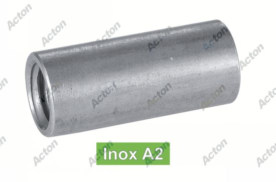 Manchon cylindriques taraudés inox A2 Acton
