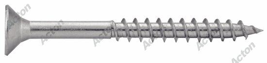 Vis pour bois aggloméré tête fraisée pozidrive filetage partiel inox 2
