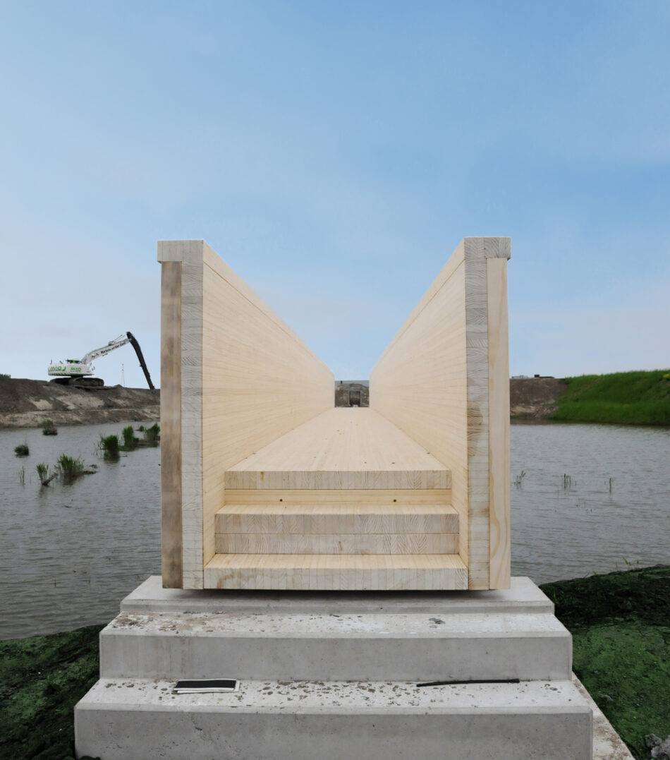 Pont en bois Accoya de Bergen op Zoom