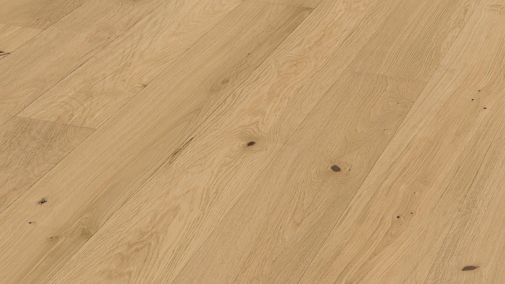 Lame de parquet contrecollé MEISTER Wood Flooring Natureflex HD 100 chêne Cream oak lively