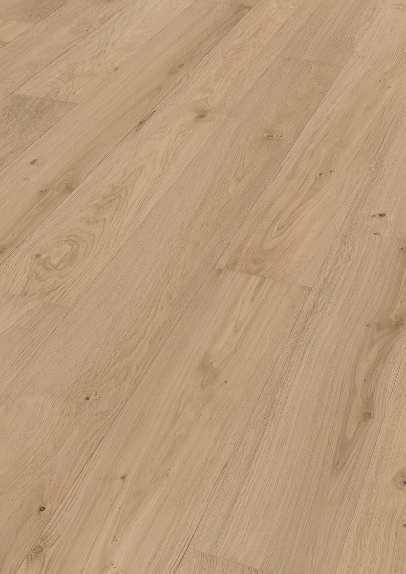Lame de parquet contrecollé MEISTER Lindura HD 400 chêne Cream oak lively 2