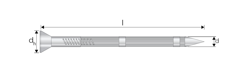 MNA Pointe à béton electrozinguée 3