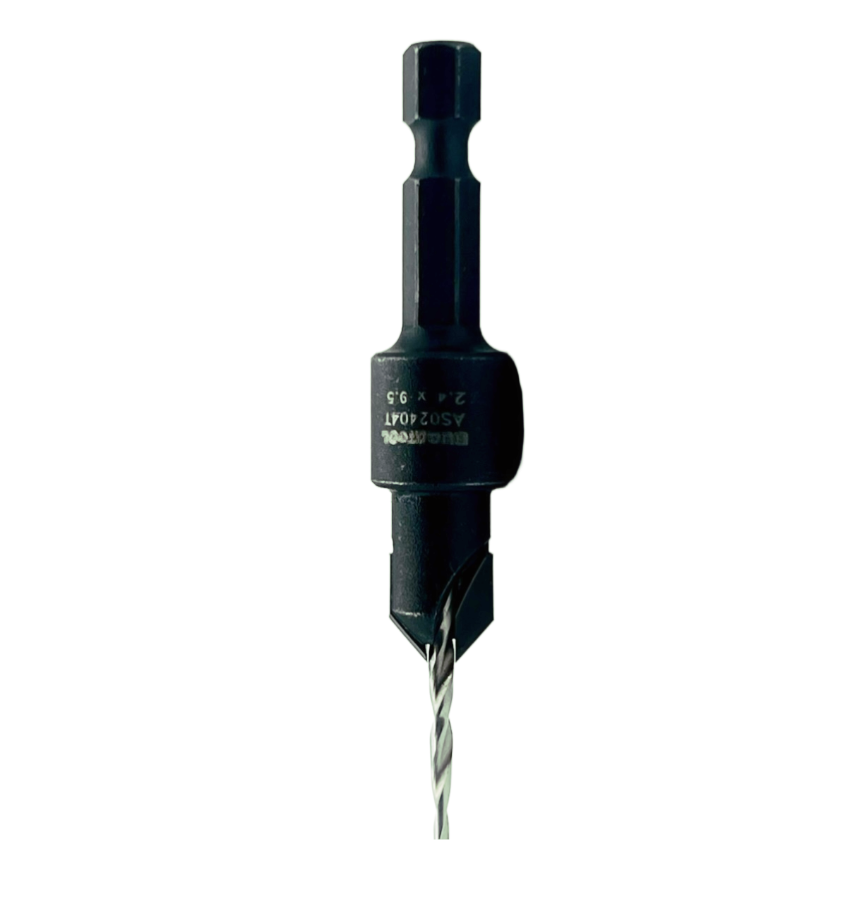 Fraise à chanfreiner TCT avec foret conique en carbure de 2.4 mm et