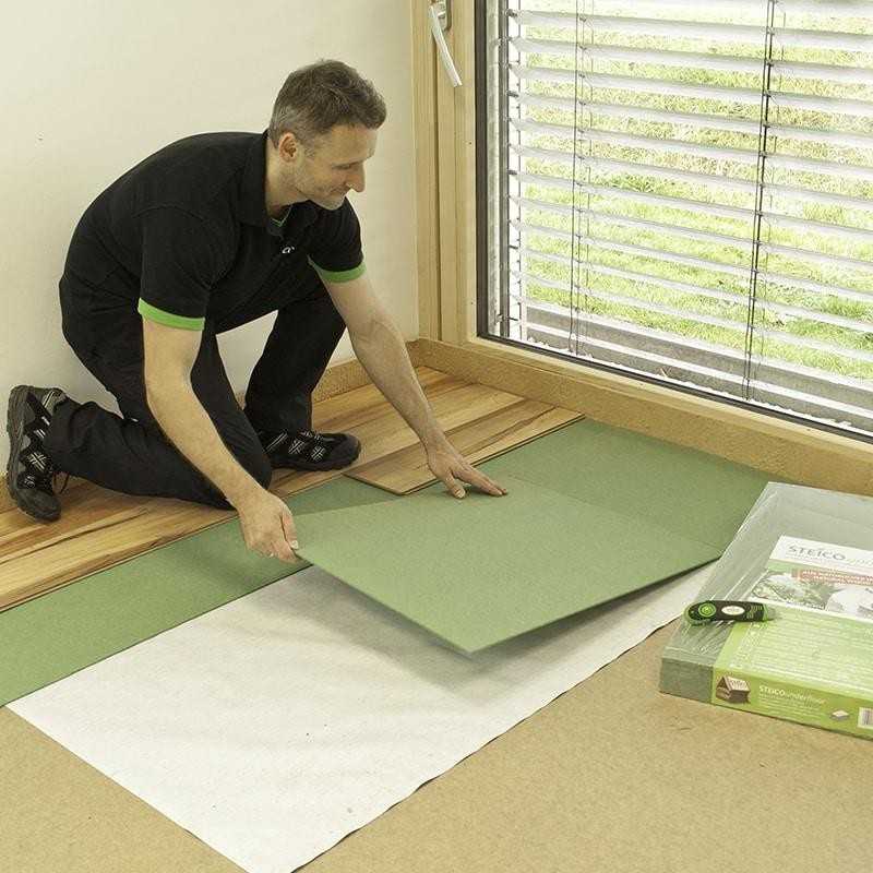 Panneau STEICO UNDERFLOOR sous-couche acoustique isolant phonique 790 x 590 mm Epaisseur 5 mm (article / paquet de 6.99 m²) 2