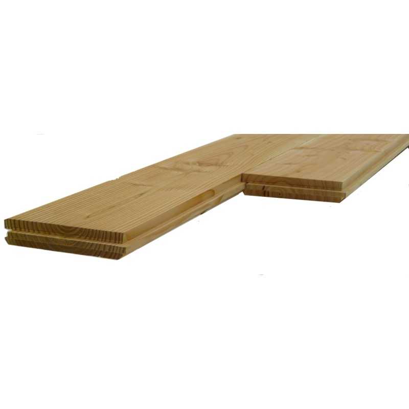 Lame de Lambris Bois Massif 13x135 Douglas Naturel 1er Choix 1.95m 2