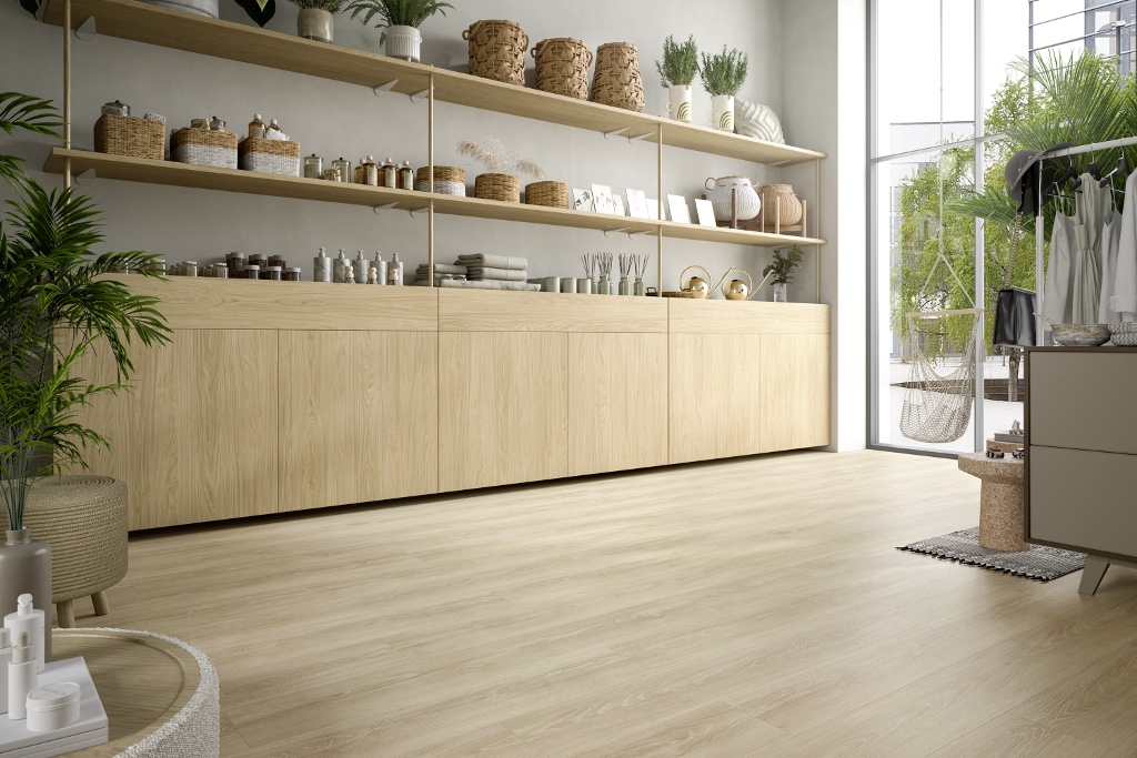 Lame de sol rigide EGGER AquaDura+ Cream Capri Oak 2