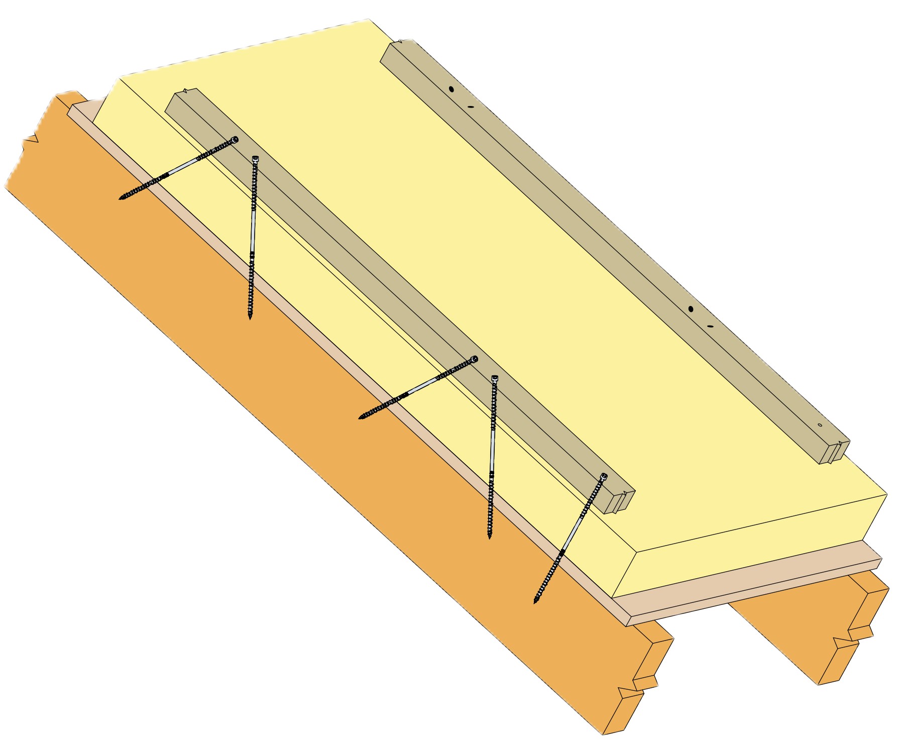 SWRS Vis sarking tête cylindrique double filetage