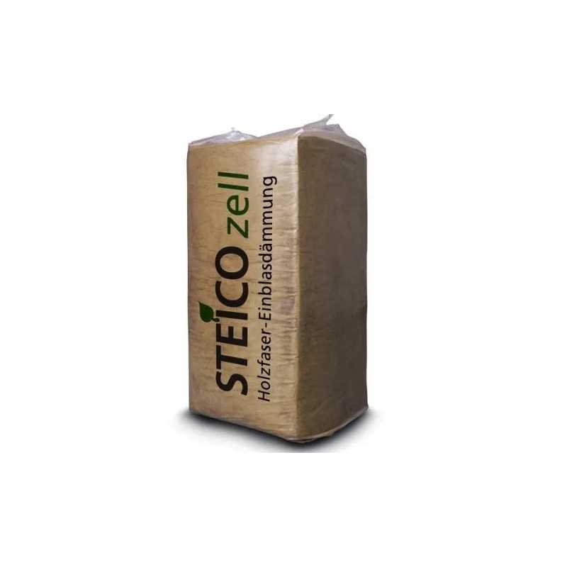 Ballot de 15 kilos de Fibre de bois / Laine de bois isolant en vrac - STEICO Zell 3