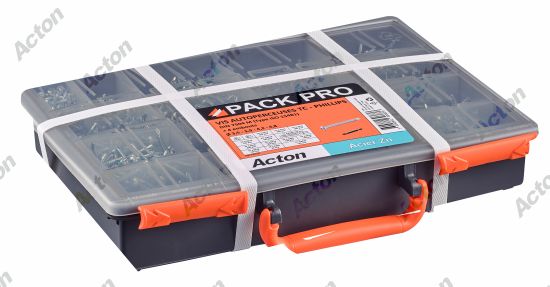 Coffret Vis autoperçantes TC + TF phillips + + embouts acier zingué 3