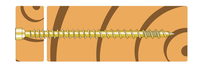 ESCRFTZ Vis structurelle à tête cylindrique filetage total
