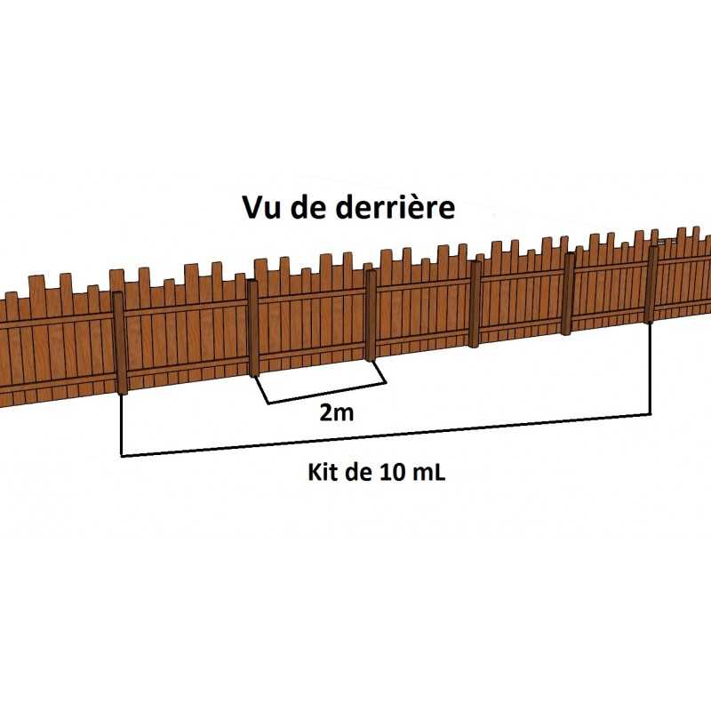 KIT Palissade de 10 mL en Douglas Traité Autoclave Marron 3