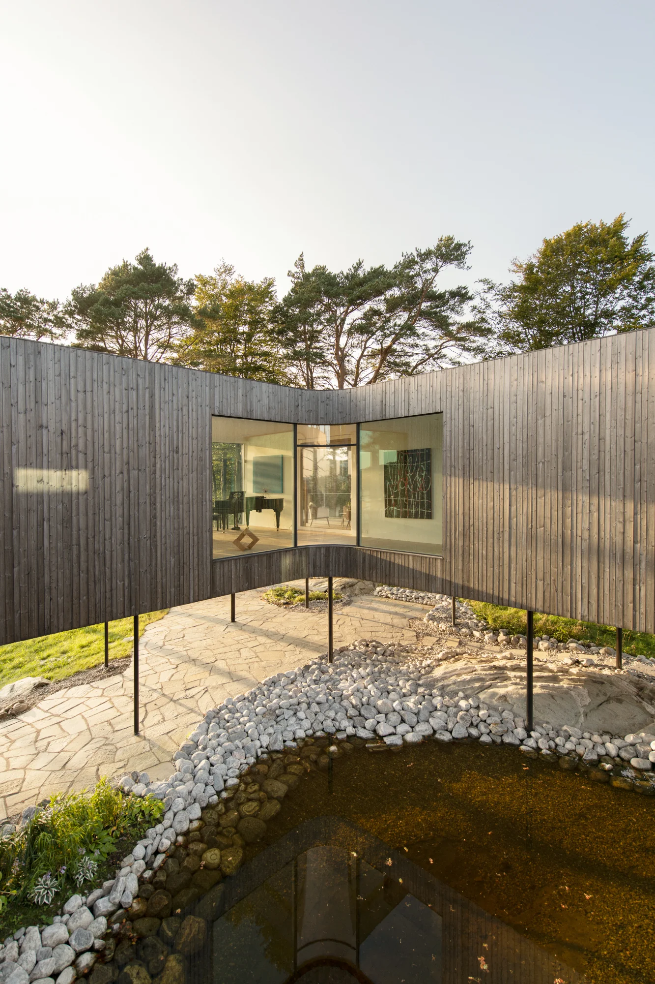 Villa Greig, maison sur pilotis, Bergen