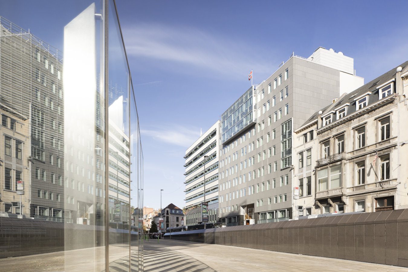 Toiture-terrasse de l'ambassade de Norvège, Bruxelles