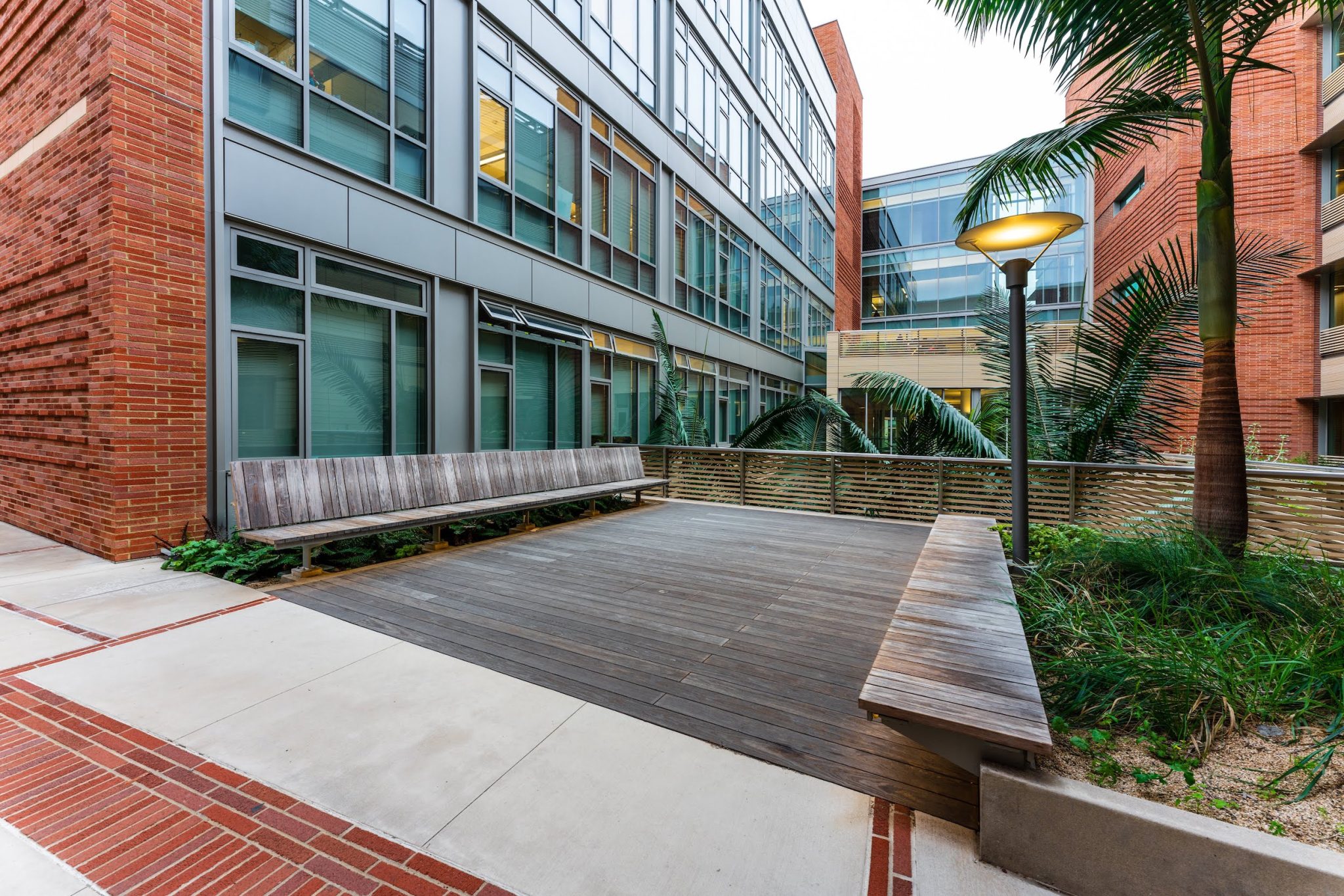 Terrasse du département d'informatique, UCLA, Los Angeles
